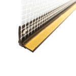 Profil PVC cu plasa, legatura tamplarie - perete, 6 mm, 2.5 m