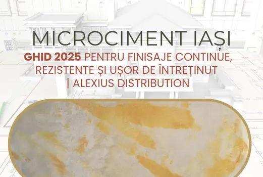 Microciment Iași: ghid 2025 pentru finisaje continue, rezistente și ușor de întreținut | Alexius Distribution